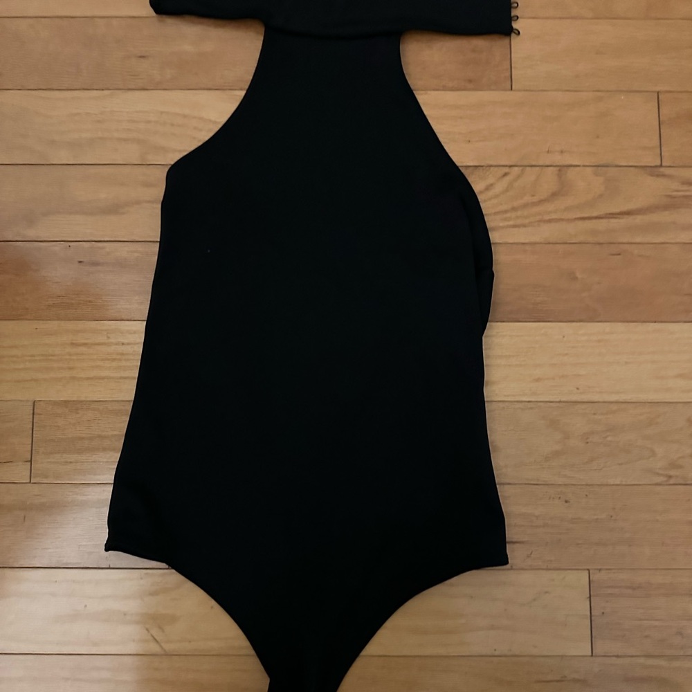 Women’s Black Halter Bodysuit